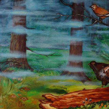 Bosco, olio su tela, 50x70, 1990. Opera privata