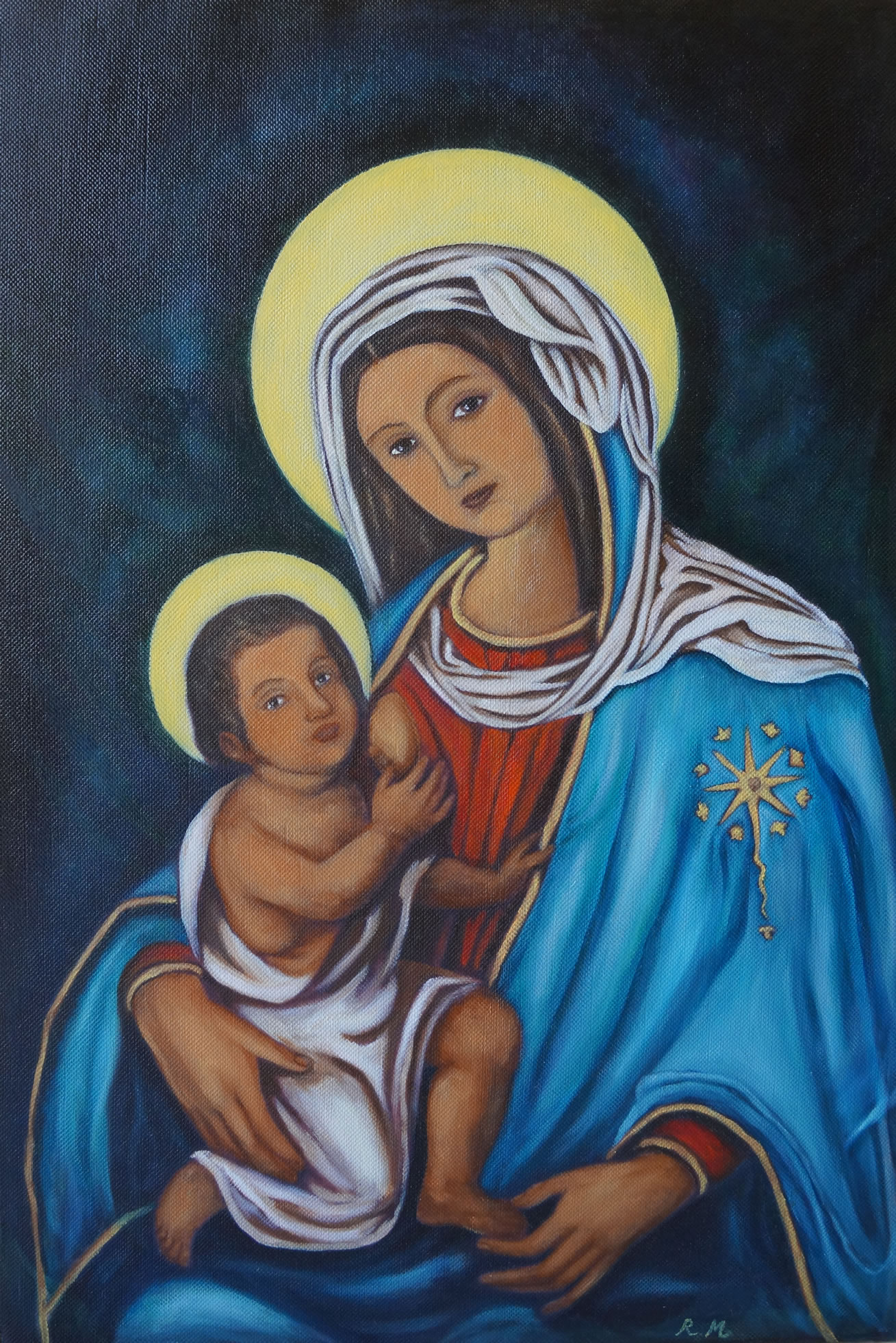 Madonna di Porto, olio su tela, 50x75, 2014. Opera privata