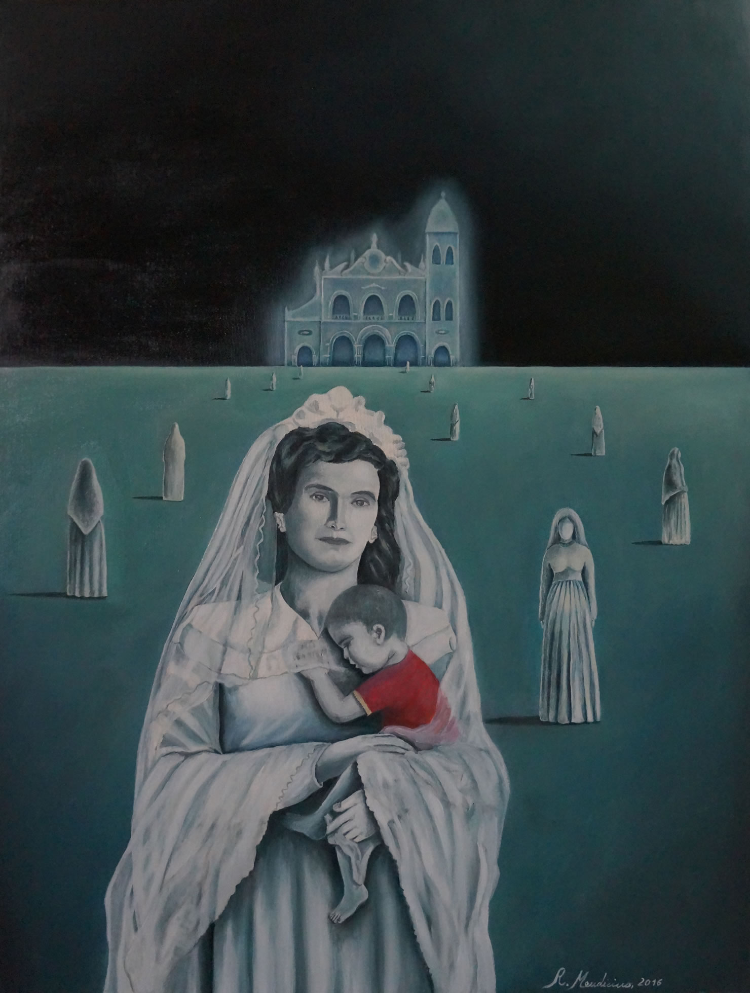Vergine Sposa col Bambino, olio su tela, 60x80, 2016